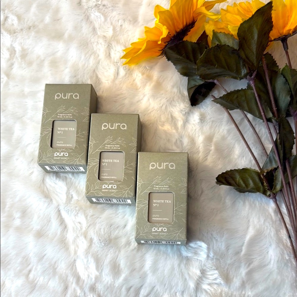 *NWT* Pura Smart Home Plug-in Diffuser Refills 3 pack White Tea No. 1